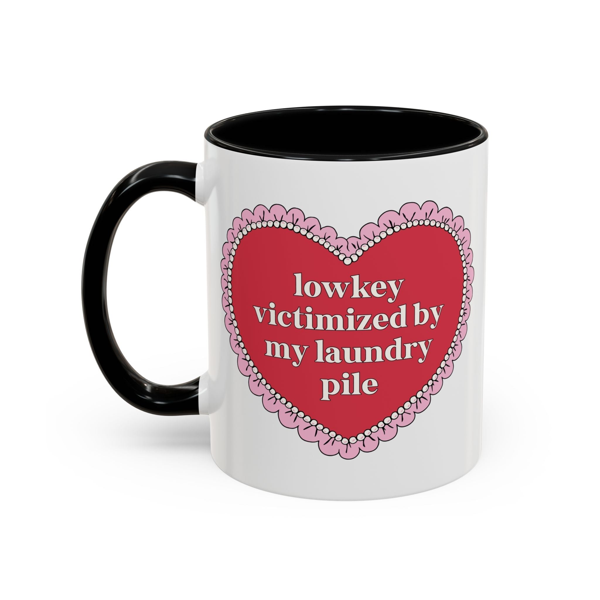 Lowkey Victimized by My Laundry Pile Coffee Mug