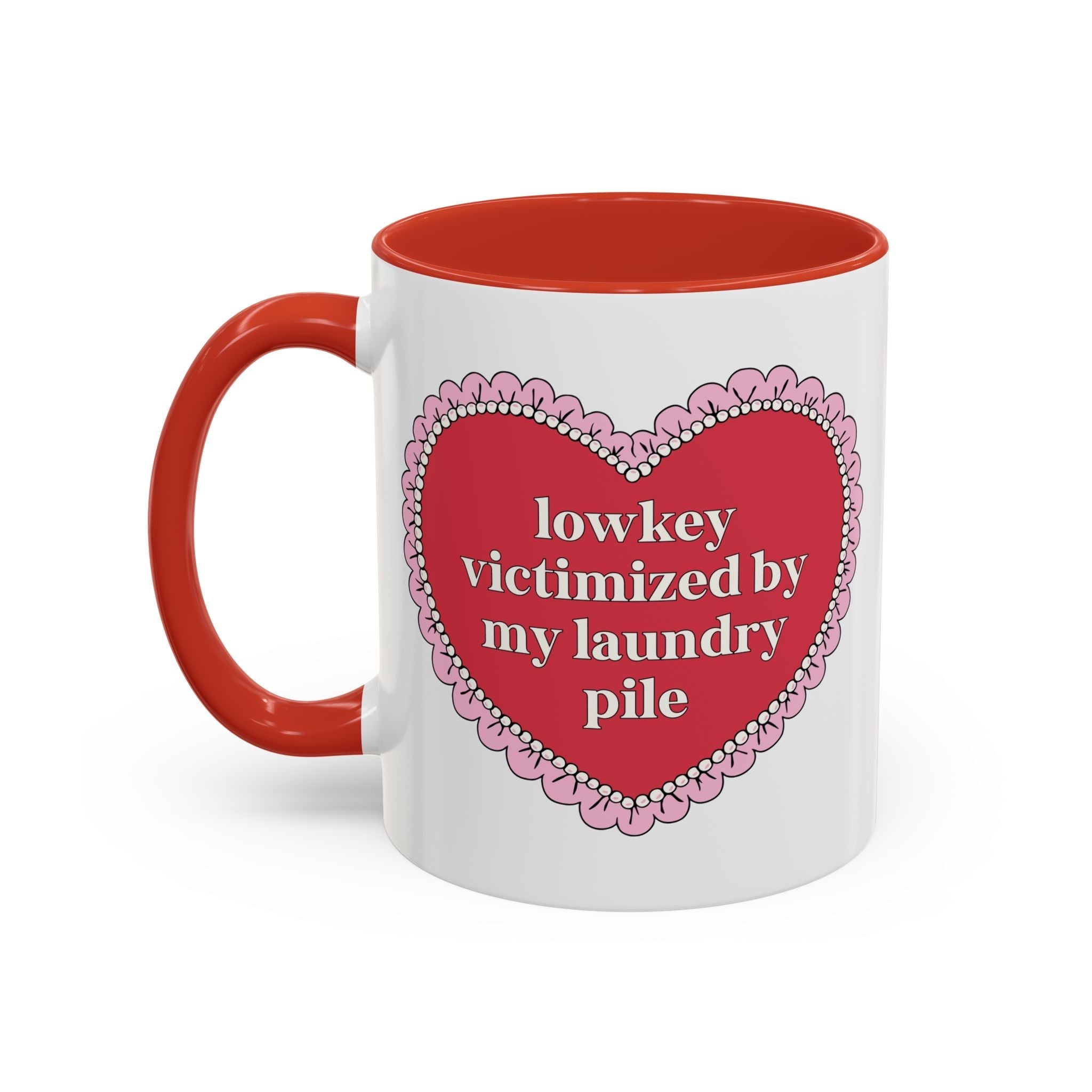 Lowkey Victimized by My Laundry Pile Coffee Mug