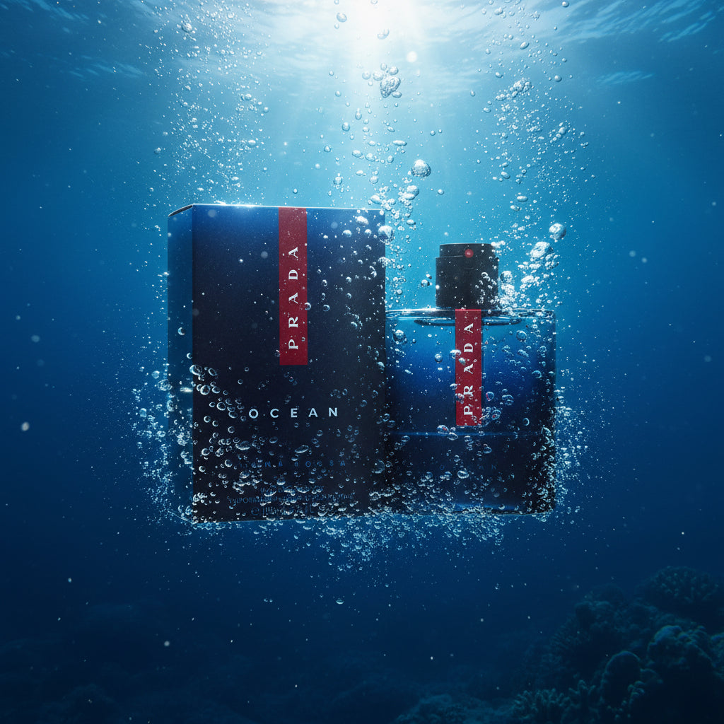 Prada Luna Rossa Ocean Eau De Toilette Spray for Men 3.4 oz