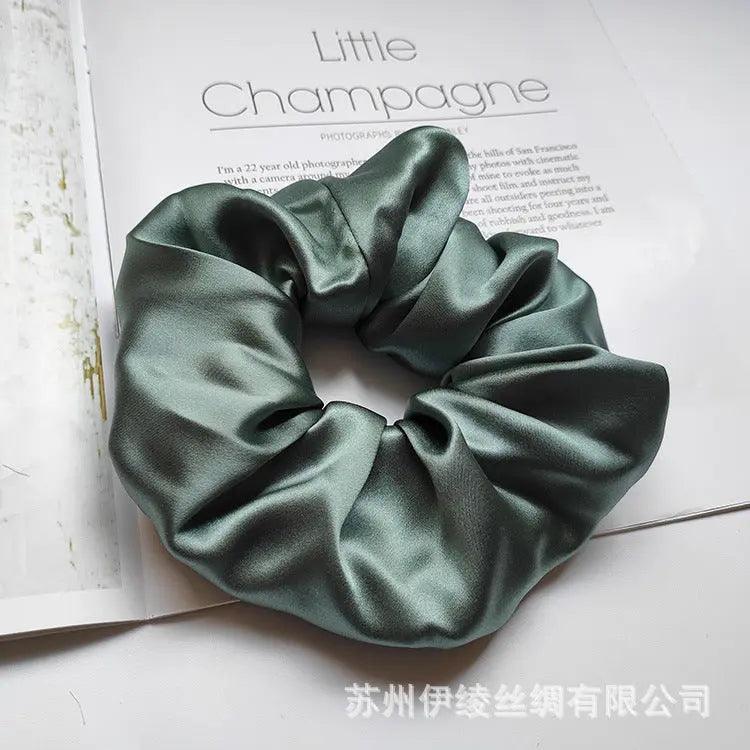MAC010 hijab scrunchies, silk hair ribbon