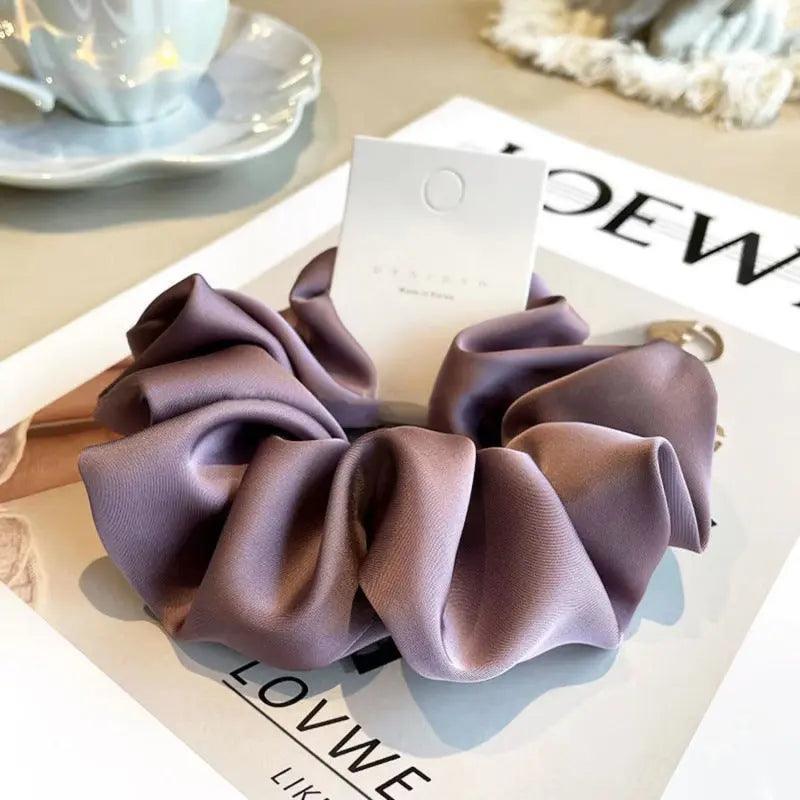 MAC011 hijab scrunchies，satin hair accessories