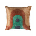 Madonna Silk Velvet Ikat Throw Pillow Cover, 20 X 20