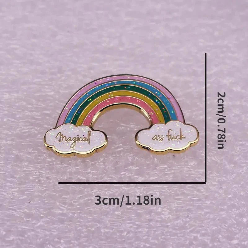 Magical AF Rainbow Pin