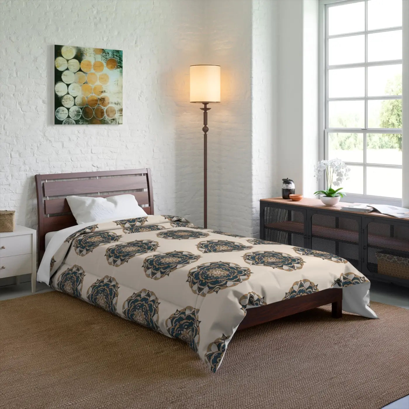 Vibrant Mandal Pattern Polyester Comforter - DipaliZ