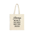 Mary Todd Lincoln Tote: American Women's History Tote Bag