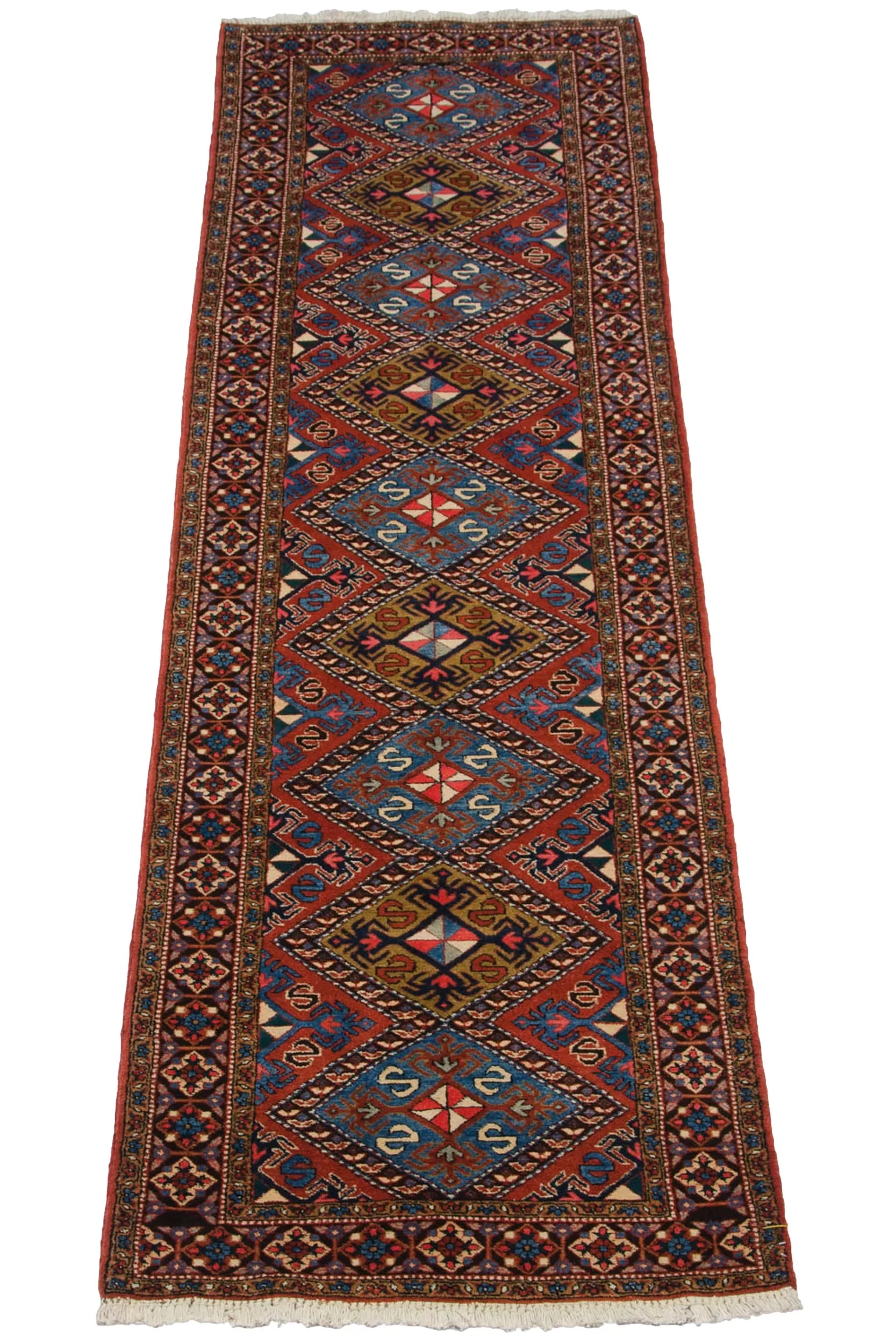 3x11.5 Vintage Ardebil Rug Runner