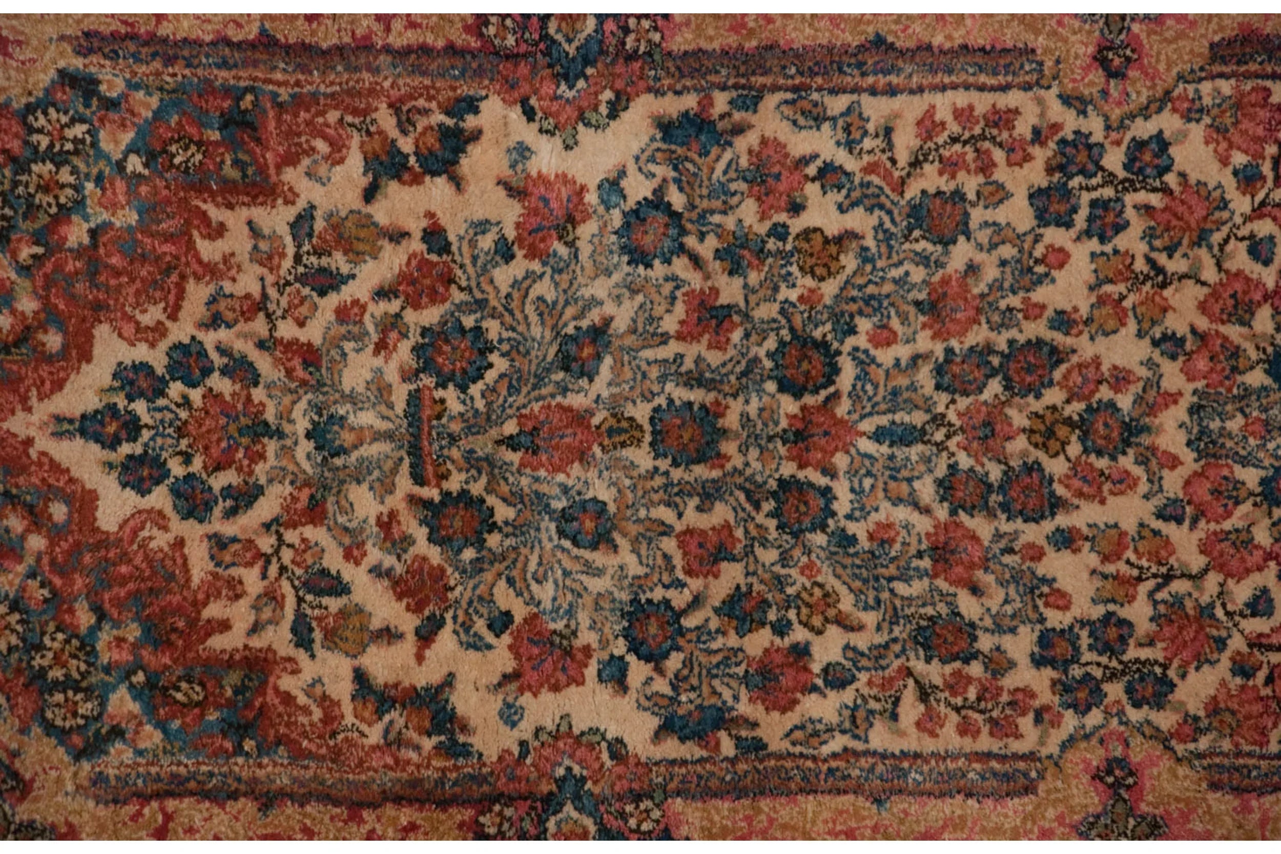 2.5x11 Vintage Kerman Rug Runner
