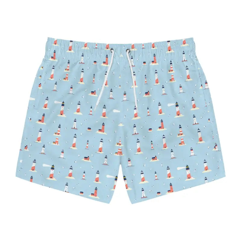 Ocean State Styles Coastline Mens Lighthouse Swim Trunks