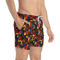 Ocean State Styles Mens Retro Patterned Swim Trunks