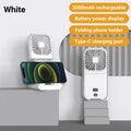 Mini Portable Outdoor Hand Fan Hanging Neck Fan USB Charging 3000mAh Battery Powered 180° 4 Adjustable Speed