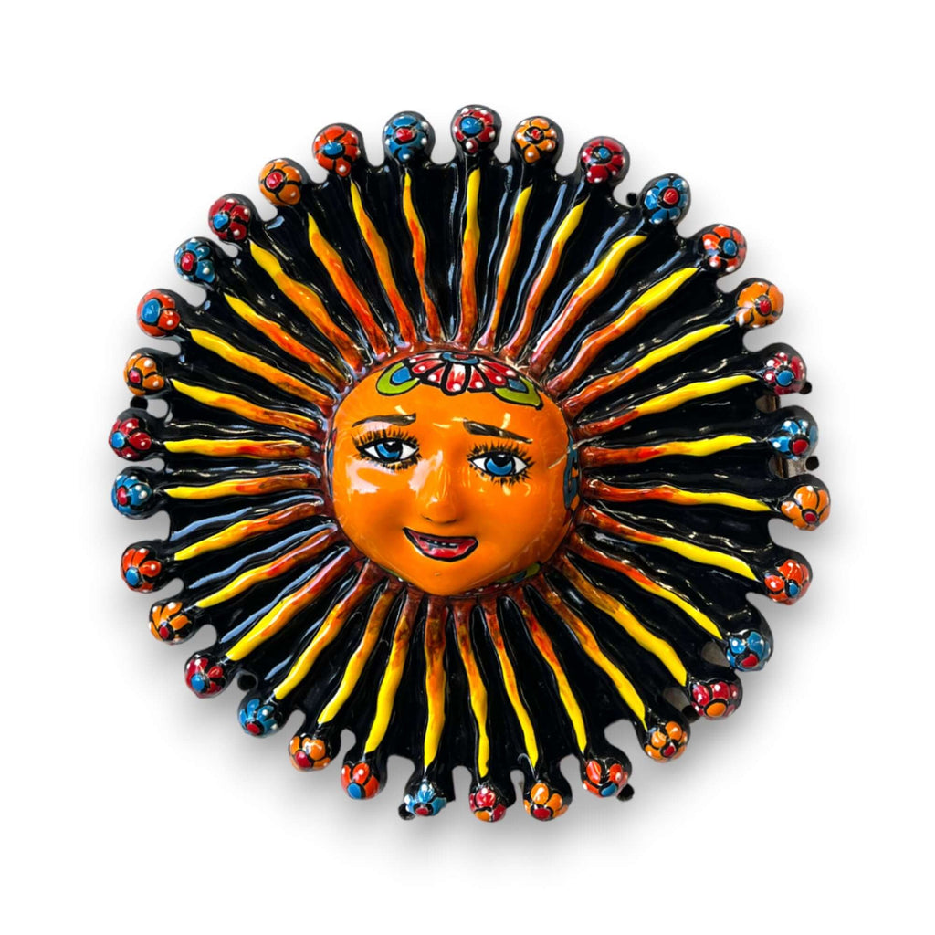 Mini Talavera Sun Wall Art | Handcrafted Mexican Decor