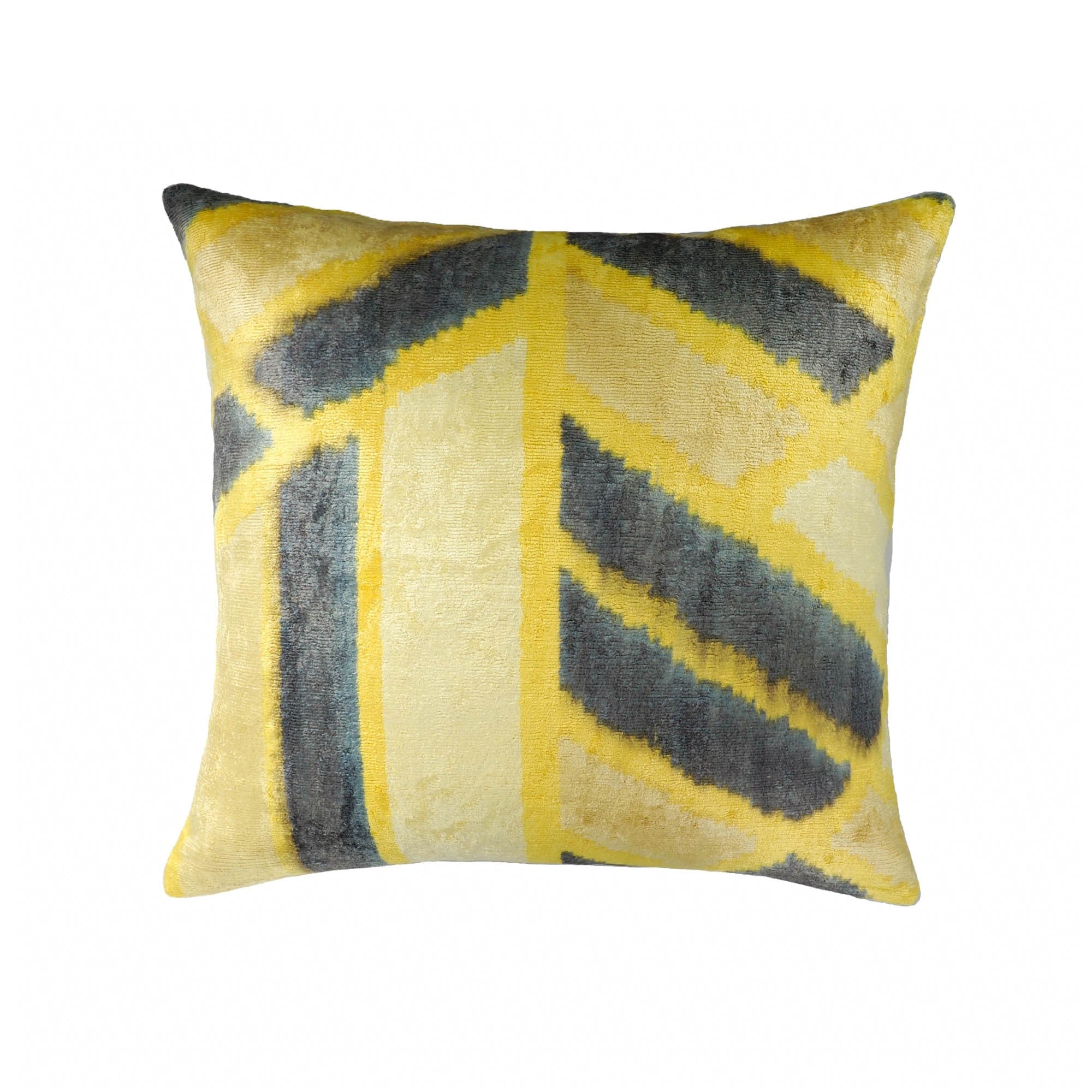 Mohawk Silk Velvet Ikat Throw Pillow Cover 20 X 20