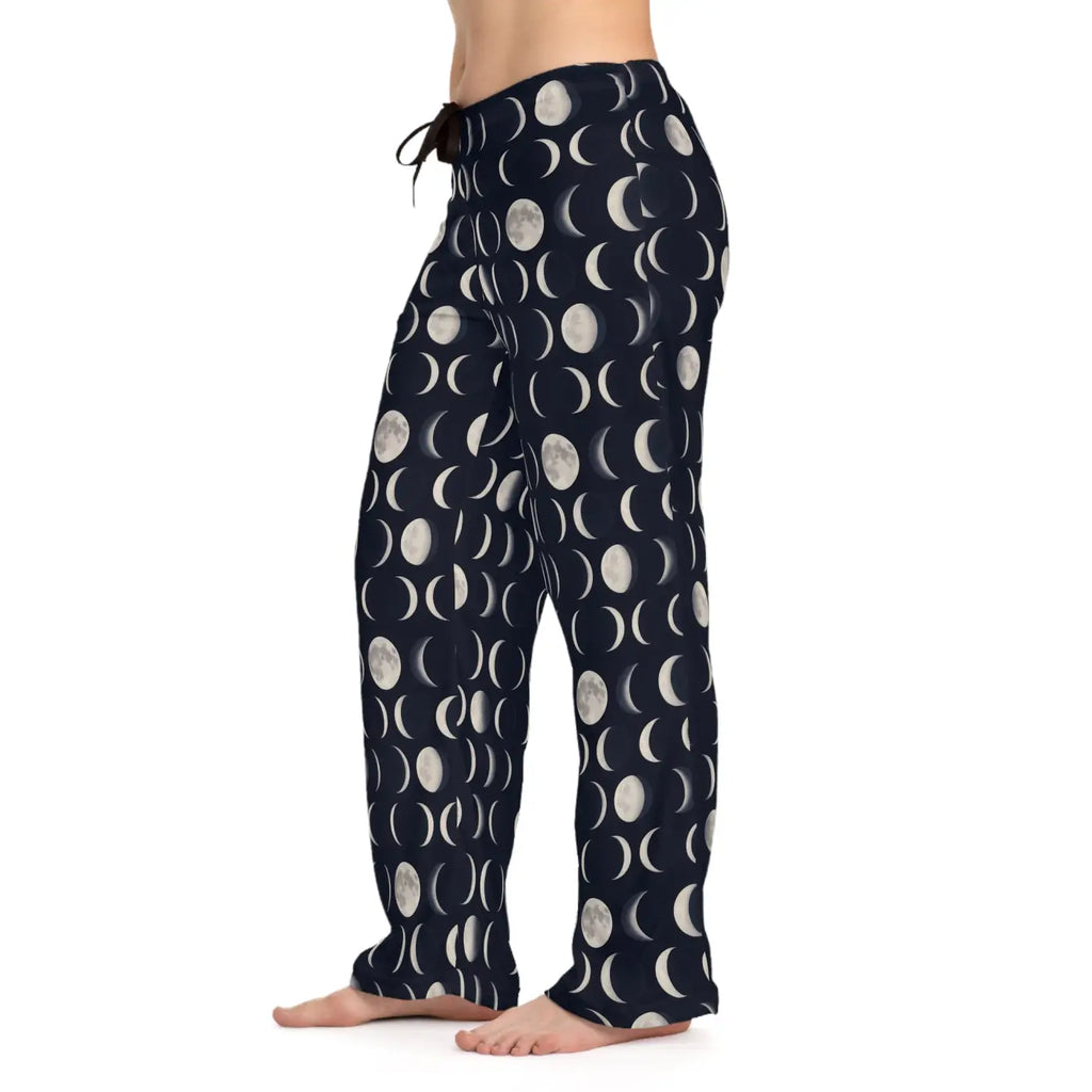 Celestial Women's Pajama Pants - All-Over Moon Phase - DipaliZ