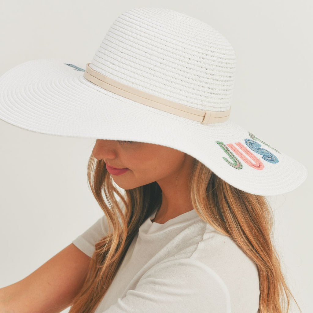 White Floppy Hat Casual Chic Stylish Accessory