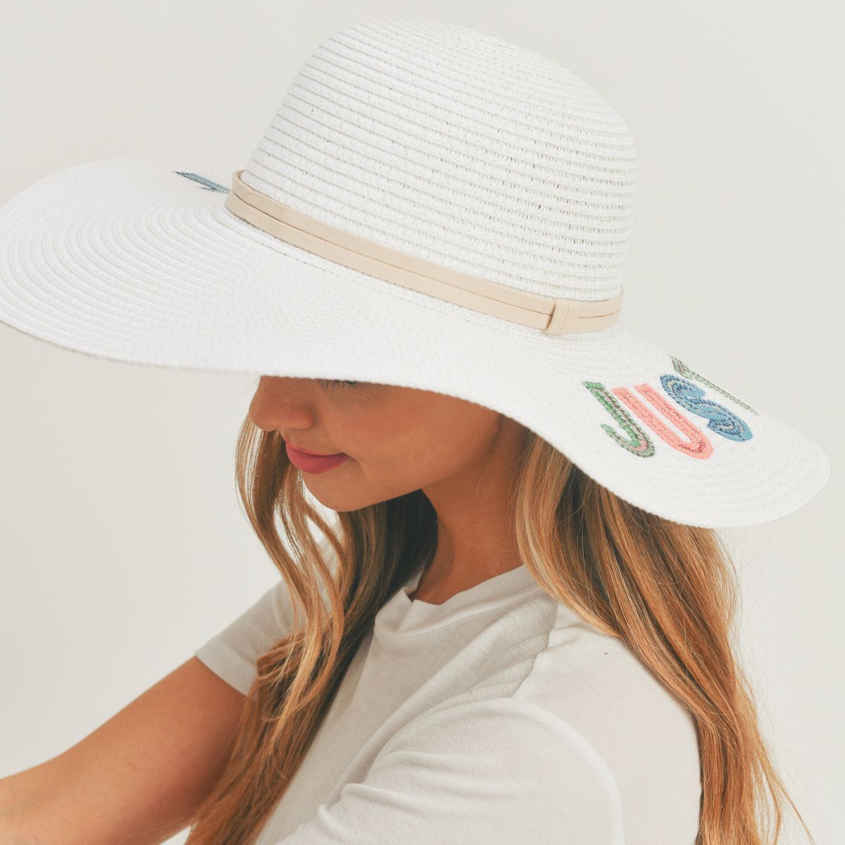 White Floppy Hat Casual Chic Stylish Accessory