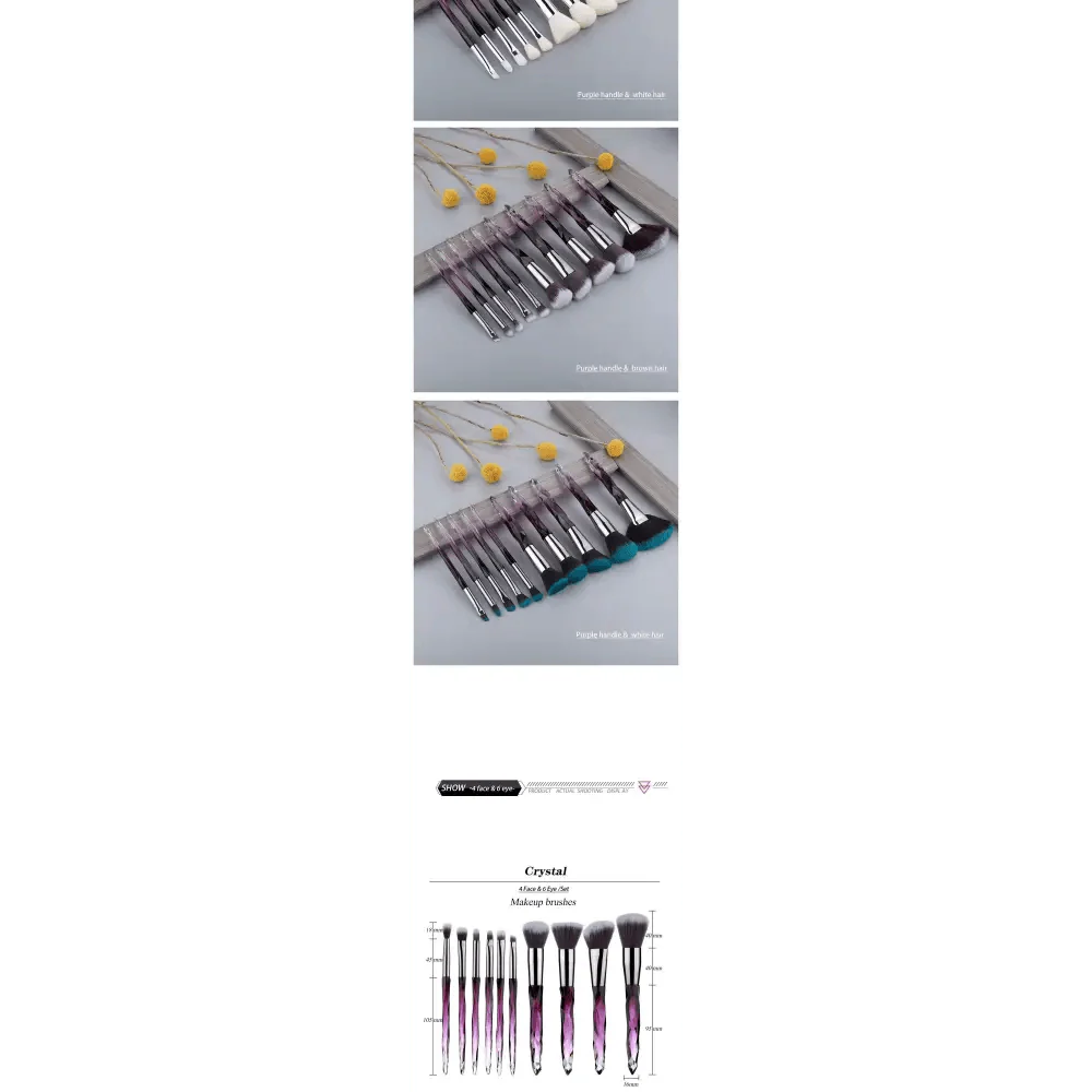 Luxury Crystal Makeup Brushes