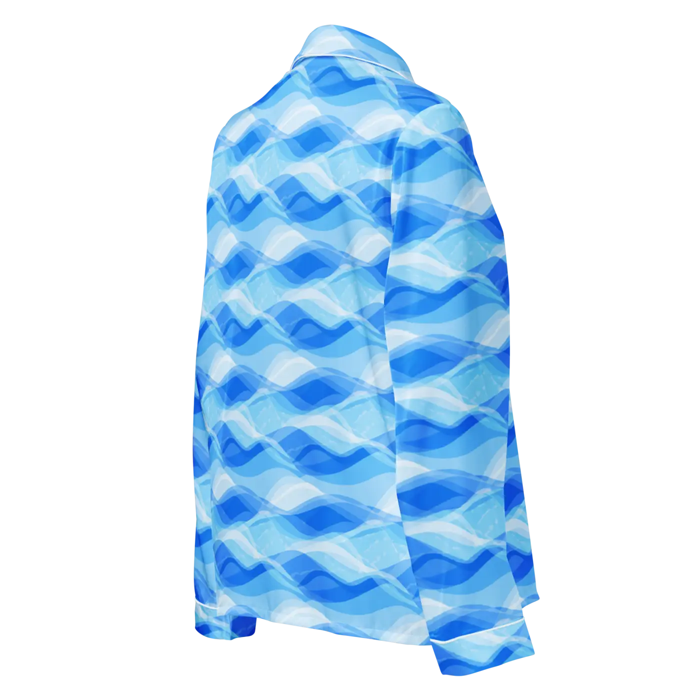 Ocean Waves Long Sleeve Pajama - Silky Comfort - DipaliZ