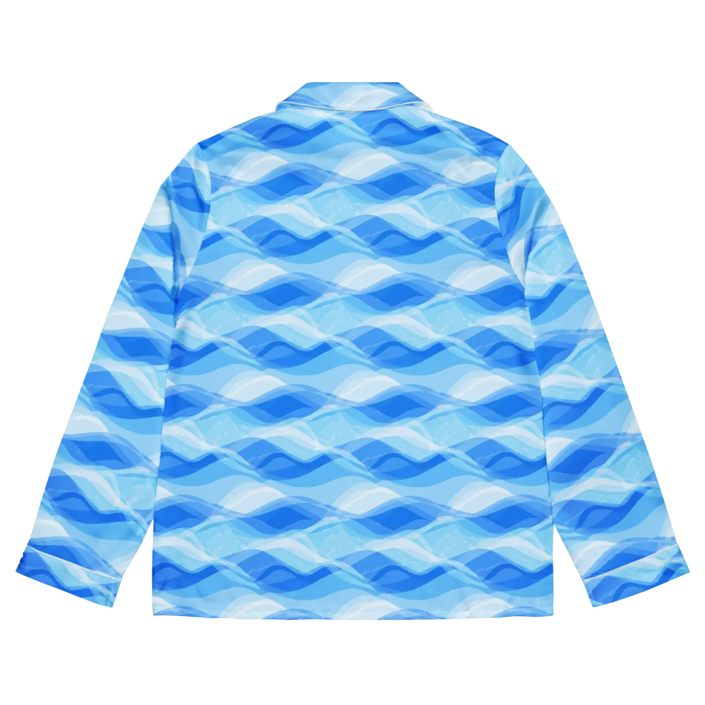Ocean Waves Long Sleeve Pajama - Silky Comfort - DipaliZ