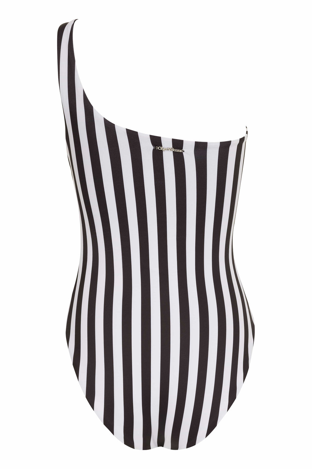 Vandas in Bloom- White One Shoulder Style Swimsuit