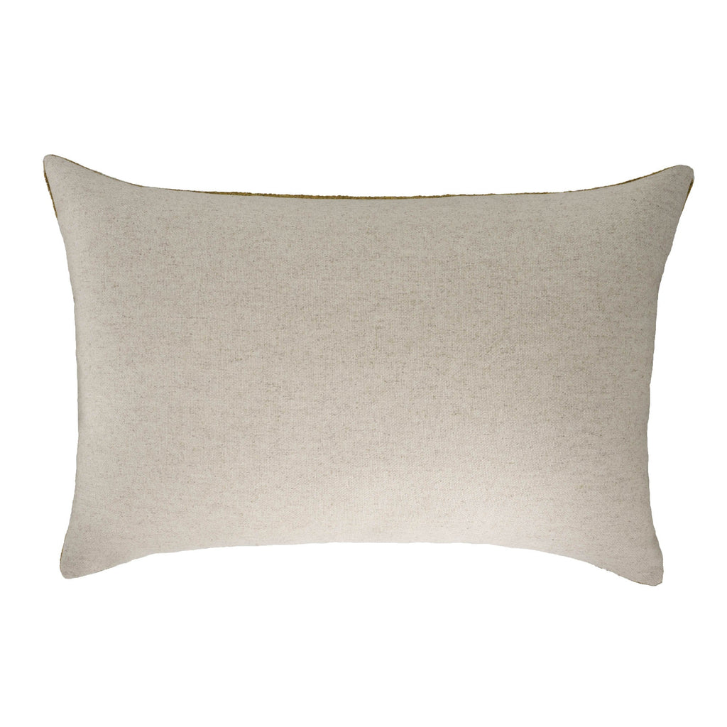 Olive Green Silk Velvet Ikat Pillow Cover 16 X 24
