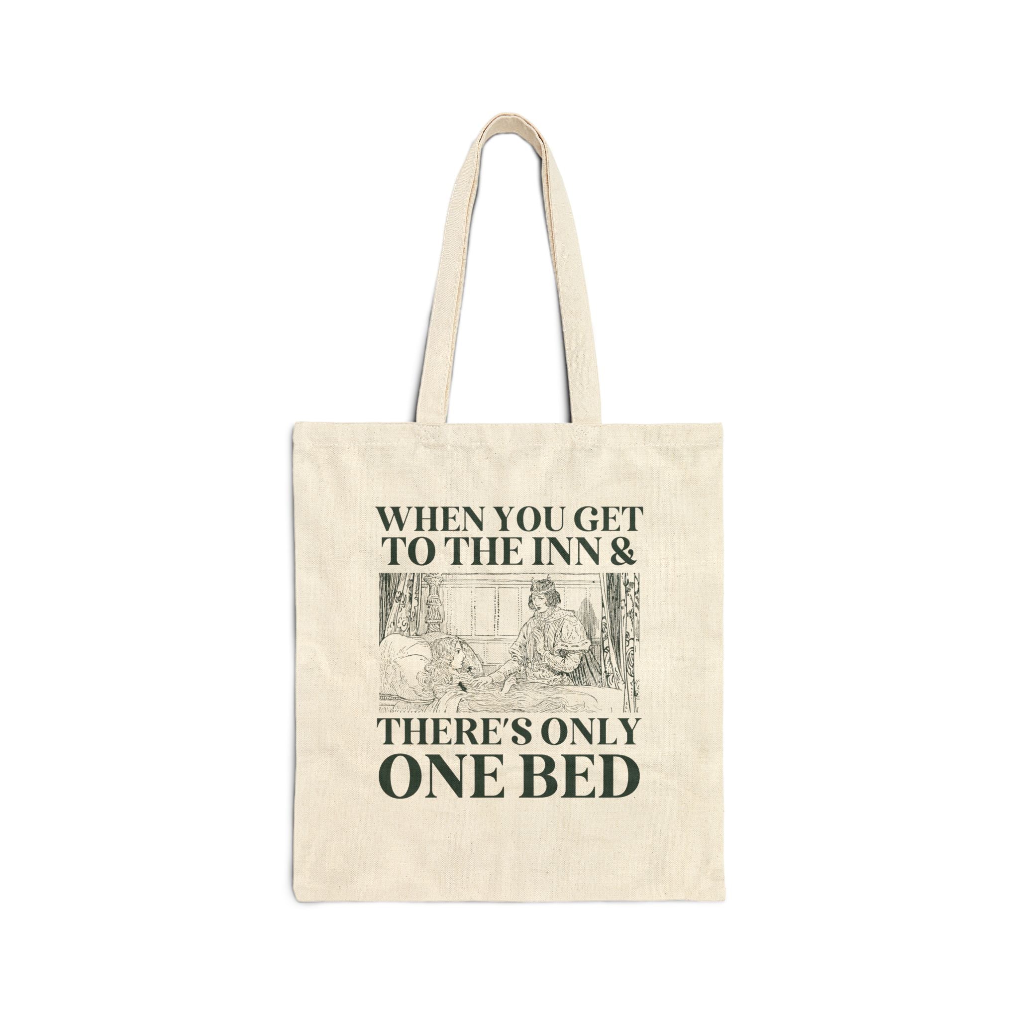 Only One Bed Tote Bag for Friend Who Loves Romantasy or Historical Fiction Novels