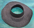 Open-Top Wide Brim Palm Leaf Sun Hat – Handmade Straw Hat in 7 Colors | 17" Total Width | Breezy Summer Shade Hat