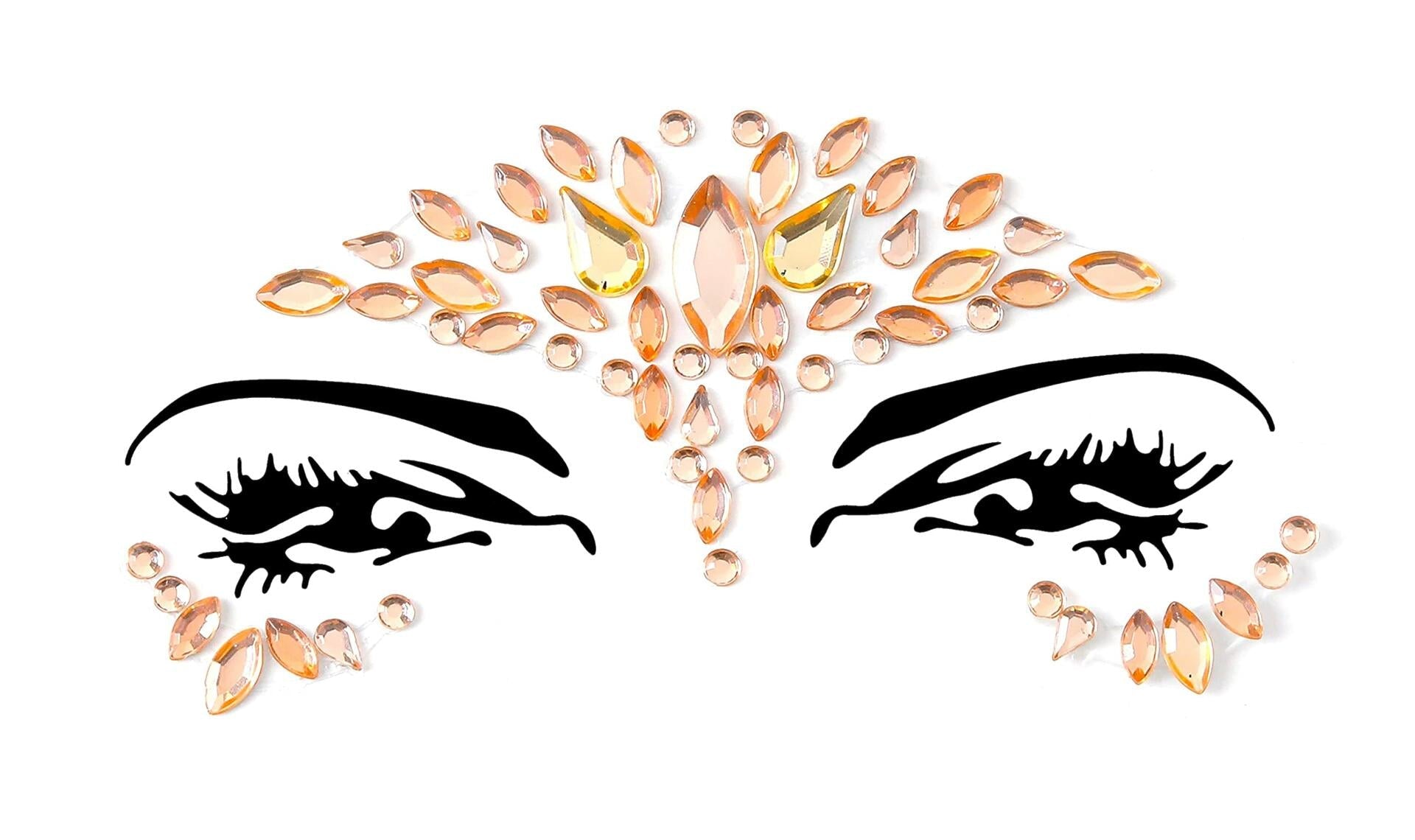 FACEGEM LONDON Face Gems Adhesive Glitter Tattoo Stickers 21 PCS