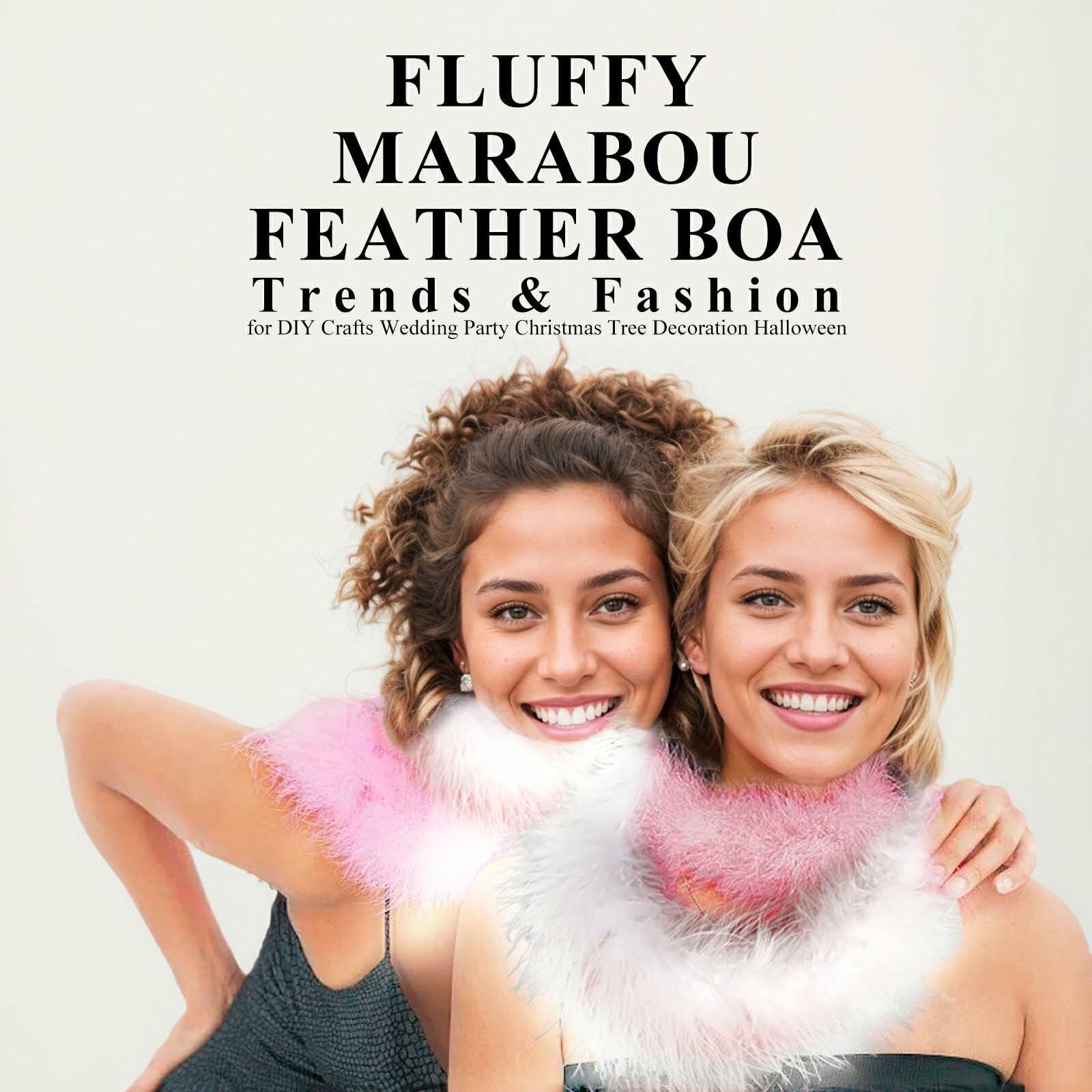 Fluffy Feather Boas with Body Face Glitter Gel Pink Party Favors Decor