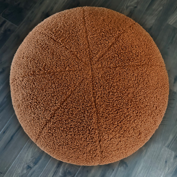 Steal #7: Plush Boucle Drum Ottoman, Choose Your Color