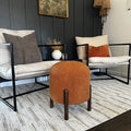 Steal #7: Plush Boucle Drum Ottoman, Choose Your Color