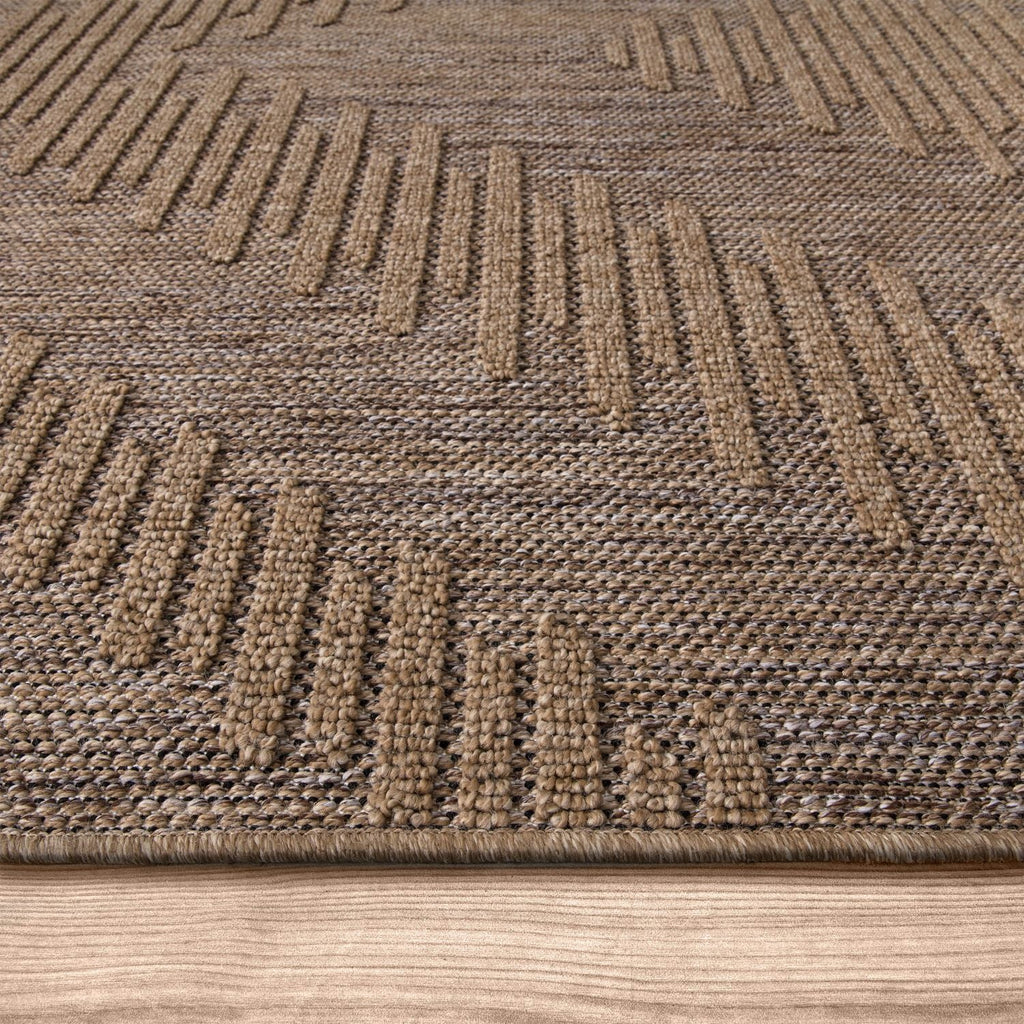 In- & Outdoor Rug Cologne with Bohemian Diamond Pattern
