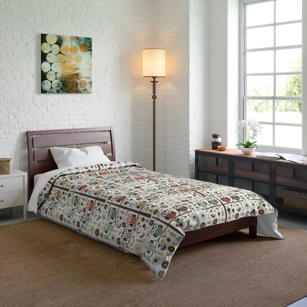 Cozy Tree Comforter - Bright White Eco-Friendly - DipaliZ