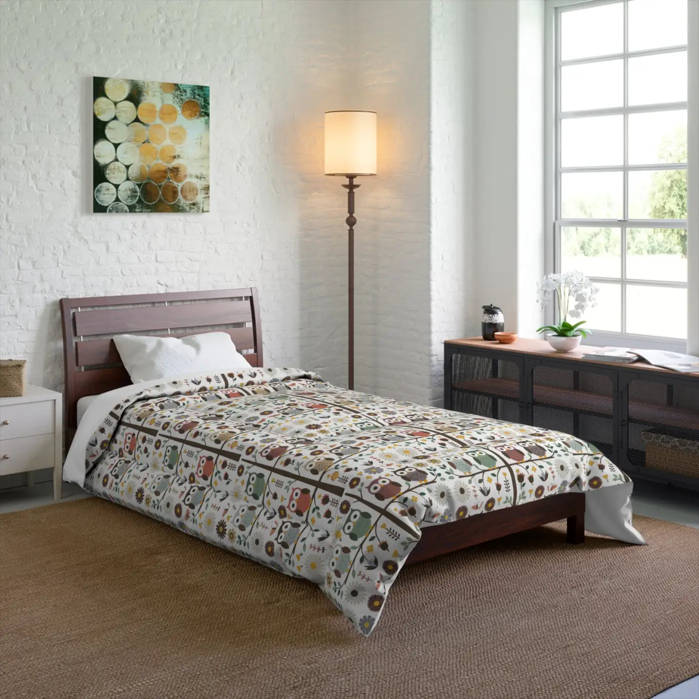 Cozy Tree Comforter - Bright White Eco-Friendly - DipaliZ