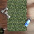 Paisley Rubber Yoga Mat - Non Slip Microfiber - Dipaliz