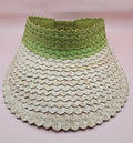 Palm Leaf Visor – Colorful Summer Straw Hat with Elastic Band | Lightweight Sun Protection