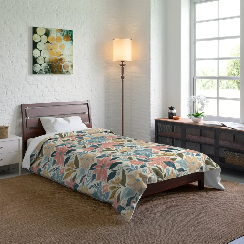 Dreamy Pastel Floral Comforter - Lightweight - DipaliZ