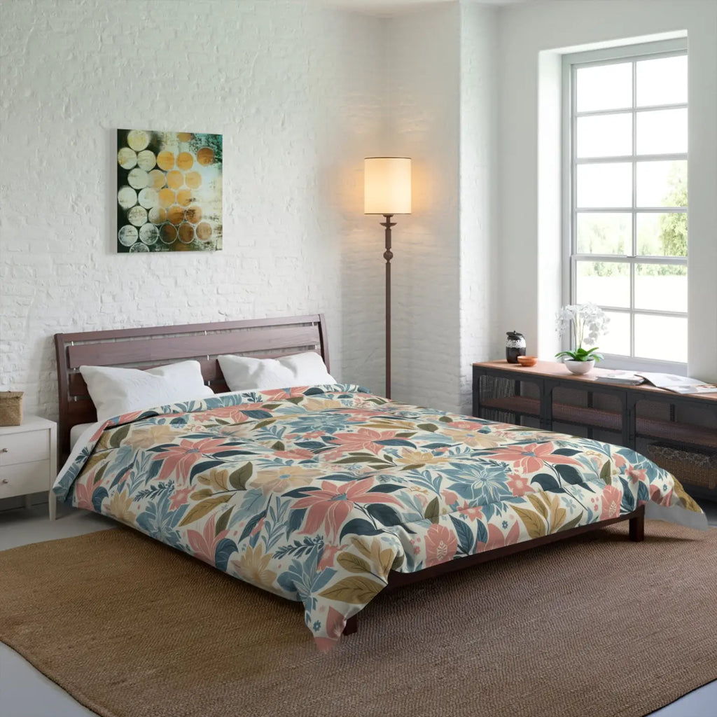 Dreamy Pastel Floral Comforter - Lightweight - DipaliZ