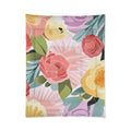 Cozy Pastel Flowers Pattern Comforter - DipaliZ