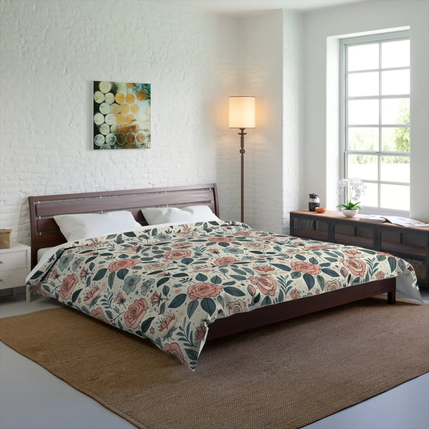 Dreamy Pastel Rose Comforter - Trendy Elegance - DipaliZ
