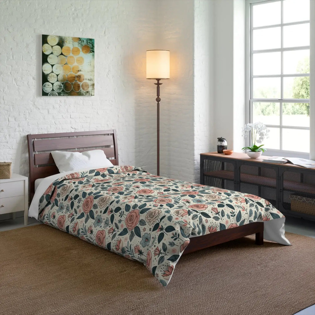 Dreamy Pastel Rose Comforter - Trendy Elegance - DipaliZ