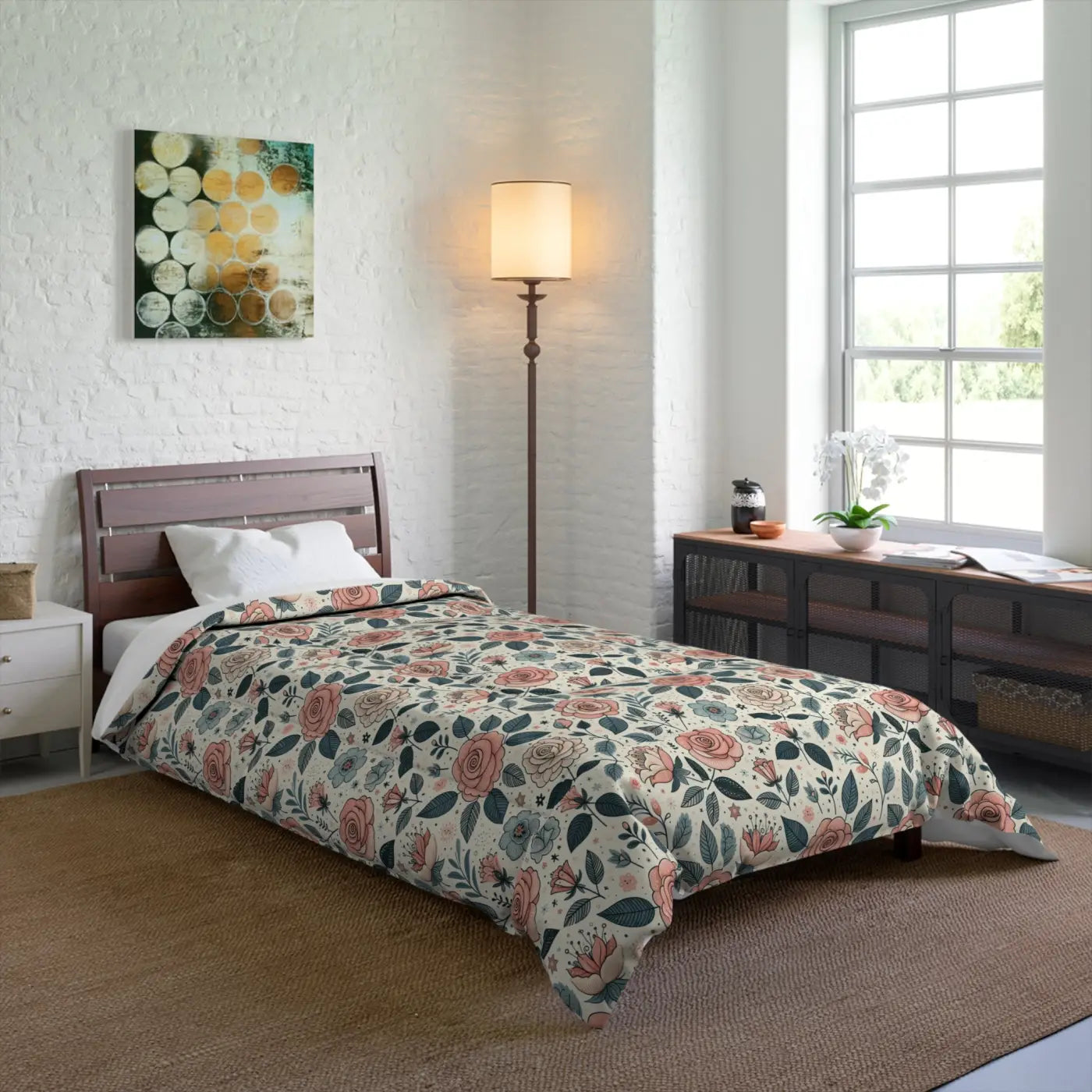 Dreamy Pastel Rose Comforter - Trendy Elegance - DipaliZ
