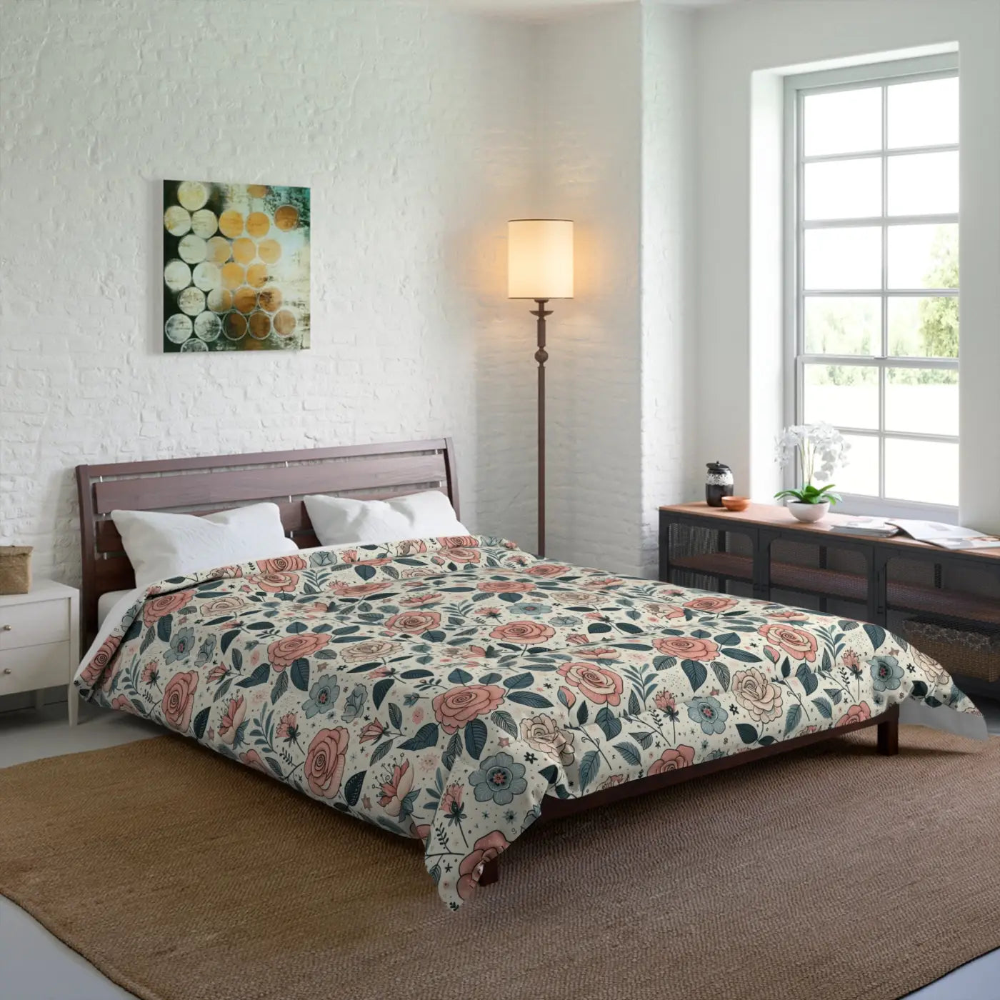 Dreamy Pastel Rose Comforter - Trendy Elegance - DipaliZ