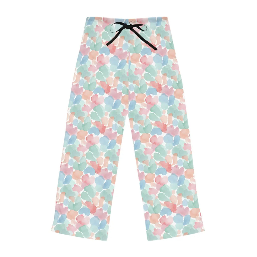Pastel Watercolor Hearts Pajama Pants - Dreamy Sleepwear - DipaliZ