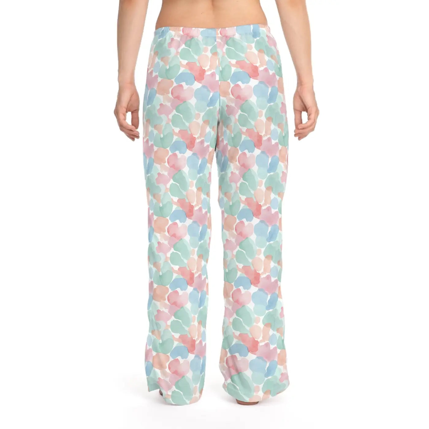Pastel Watercolor Hearts Pajama Pants - Dreamy Sleepwear - DipaliZ
