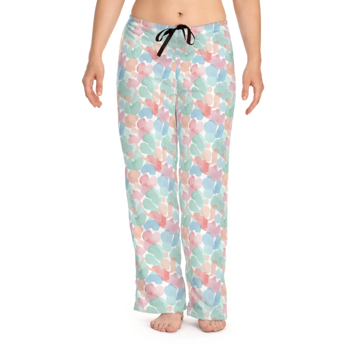 Pastel Watercolor Hearts Pajama Pants - Dreamy Sleepwear - DipaliZ