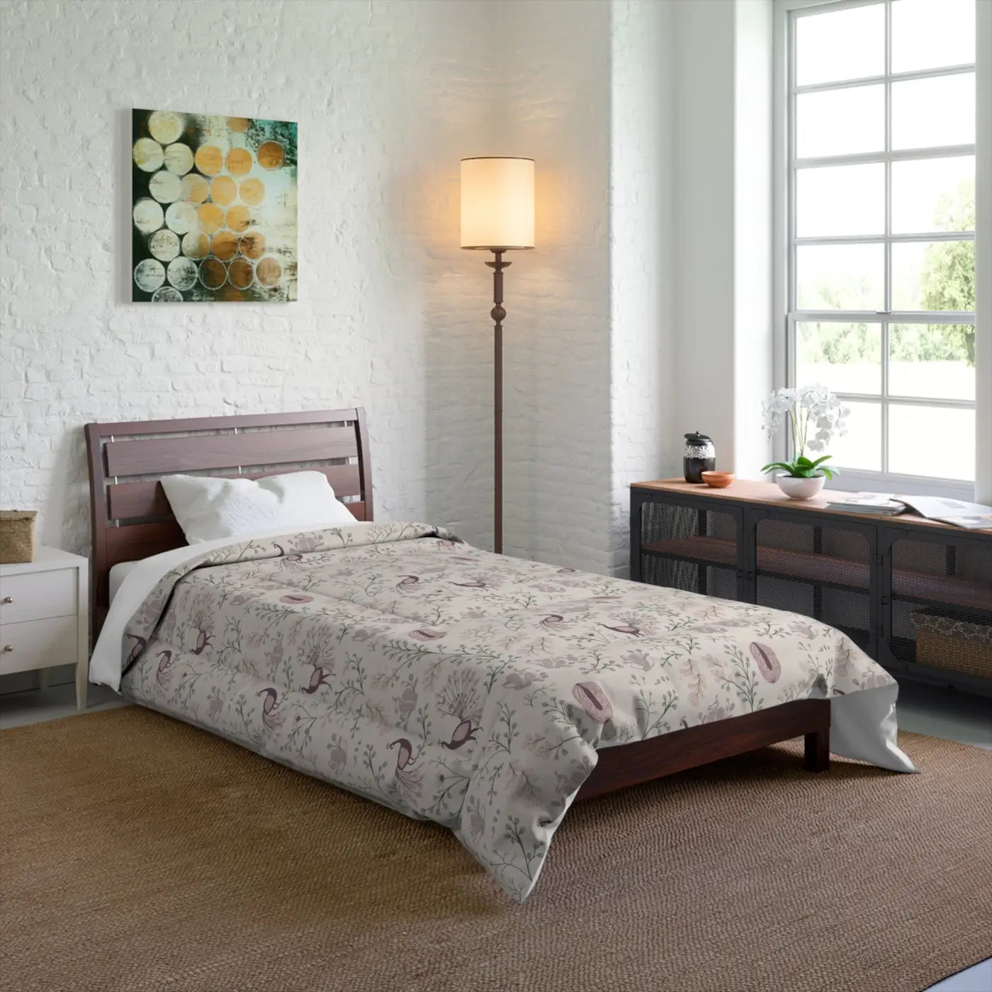 White Luxe Comforter - Modern Snuggly Polyester - DipaliZ