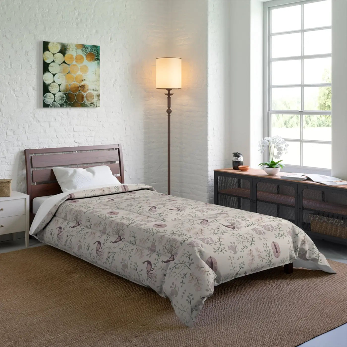 White Luxe Comforter - Modern Snuggly Polyester - DipaliZ