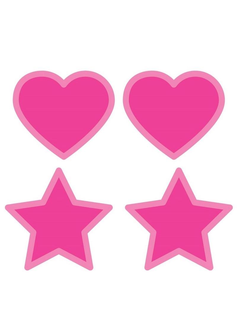 Peekaboo Glow In The Dark Hearts and Stars Pasties