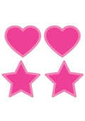 Peekaboo Glow In The Dark Hearts and Stars Pasties