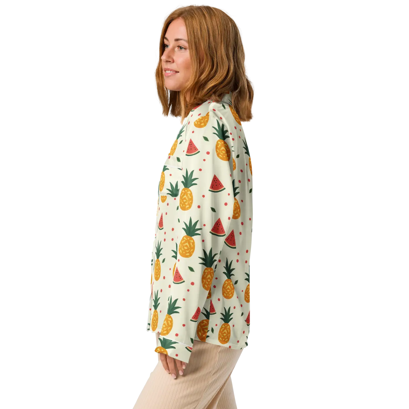 Tropical Long Sleeve Pajama - Silky Comfort - DipaliZ